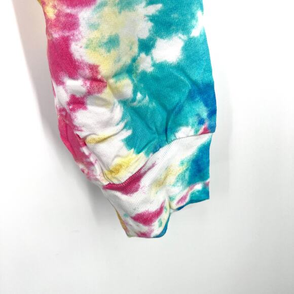 NWT Camille Kostek Size 1XL Rainbow Pastel Hoodie Beach Blouse Shirt Top Travel - Picture 6 of 8